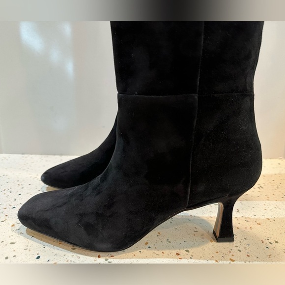 Sam Edelman Lillia Suede Leather Knee High Boots with Chic Heel - Picture 11 of 16
